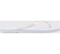 HAVAIANAS Slim Rubber Thong Sandals with Low Heel and Tone-on-Tone Logo - Size: 42 - female