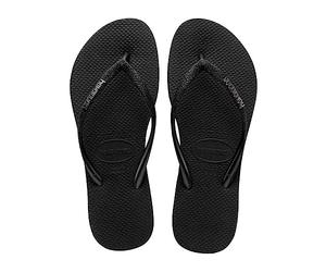 Havaianas Slim Sparkle II Flip Flops Black - 8 UK