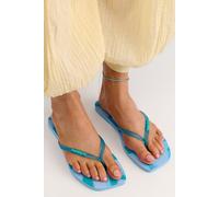 Havaianas Slim Square Jelly Blossom Flip Flops at Free People in Lavender Blue, Size: Large - female