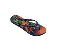 Havaianas Slim Tropical Flip Flops Navy Floral