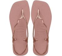Havaianas - Soleil, Elegant, Durable, and Comfortable Sandals, T-Strap Style, Back Closure, Wavy Straps, and Square Edged Sole, Women