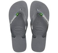 Havaianas - Top Brasil, Comfortable, Durable and Lightweight Flip-Flops, with Non-Slip Sole, Brazilian Flag on the Straps, Adults Unisex