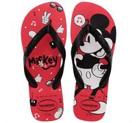 Havaianas Top Disney (Mini Me) Unisex Kids FlipFlop Ruby Red/Black 1/1.5 UK