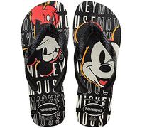 Havaianas Top Disney Unisex Adults Flip Flop, White/Black/Black, 11/12 UK