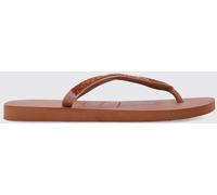 HAVAIANAS Top Glow Rhinestone Low-Heeled PVC Flip-Flops - Size: 41 - female