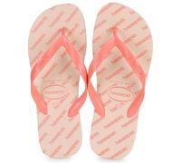 Havaianas Flip flops / Sandals (Shoes) LOGOMANIA ESSENTIAL in Pink 3 / 4