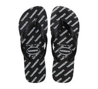 Havaianas Top Logomania Essential Unisex Adults FlipFlop Black 6.5/7 UK