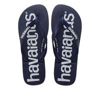 Havaianas Top Logomania Unisex Adults FlipFlop Navy Blue 8.5/9 UK