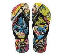 Havaianas Top Marvel Classics Men FlipFlop Black/Black/Red 6.5/7 UK