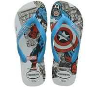 Havaianas Top Marvel Classics (Mini Me) Unisex Kids FlipFlop Turquoise 10/11 UK Child