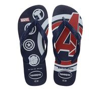 Havaianas - Top Marvel Logomania, Comfortable, Lightweight and Durable Flip-Flops, Iconic Marvel Superheroes Print, Adults, Unisex
