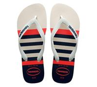 Havaianas Top Nautical Men FlipFlop White/White/Navy Blue 6.5/7 UK