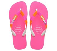 Havaianas Top Print Womens Flip Flops Sunset Orange 5 UK