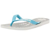 Havaianas Top Warner Logomania Unisex Adults FlipFlop White/Blue 6.5/7 UK