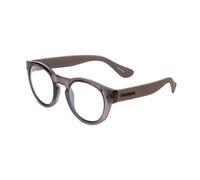 Havaianas TRANCOSO/M Round Sunglasses in Slate Grey/Blue Multi-Layer Mirror 49mm