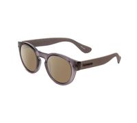 Havaianas TRANCOSO/M Round Sunglasses in Slate Grey/Blue Multi-Layer Mirror 49mm