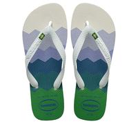 Havaianas Unisex Adult's Brasil Fresh Flip-Flop, White/White/White, 3/4 UK