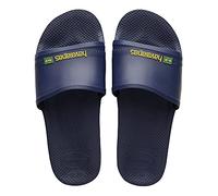 Havaianas Unisex Adult's Slide Brasil Flip-Flops, Blue, Navy Blue, 3/4 UK