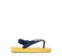Havaianas Unisex baby Baby Brasil Logo II FlipFlops Gold Yellow 8 UK Child