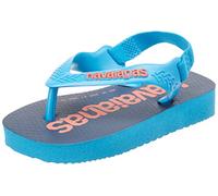 Havaianas Unisex Baby Logomania, Flip Flop, Turquoise, 3 Child UK