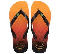 Havaianas Unisex Brasil Fresh Flip-Flop, Orange Citrus, 1/2 UK
