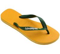Havaianas Unisex Brasil Logo Flip Flops, Pop Yellow, 9/10 UK