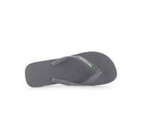 Havaianas Unisex Grey Logo Brasil Slide