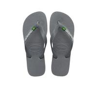 Havaianas Unisex Grey Logo Brasil Slide