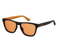 Havaianas Unisex Havaianas ITACARE 807/W7 Sunglasses Plastic Black Orange Squared Normal