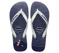 Havaianas Unisex Kid's Hav. Nautical Top (Mini Me) Flip-Flop, Navy Blue White Navy Blue, 30 EU