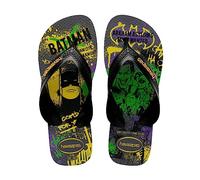 Havaianas Unisex Kids Max Herois Flip-Flop, Steel Grey Black, 10/11 UK Child