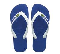 Havaianas Brasil Logo Flip Flops - Marine Blue UK 11 - 12