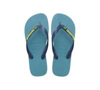 Havaianas Unisex Nautical Blue Logo Brasil Slide