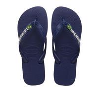Havaianas Unisex Navy Logo Brasil Slide