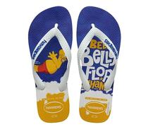 Havaianas Unisex Simpsons, White/White/Blue Star/Blue Star, 3/4