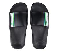 Havaianas Unisex Slide Brasil, Black, 9/10 wide