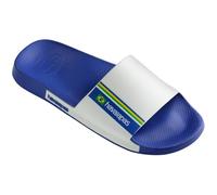 Havaianas Unisex Slide Brasil Sandal, Marine Blue, 1/2 UK