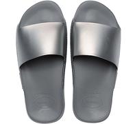 Havaianas Unisex Slide Classic Metallic Flip-Flop, Steel Grey, 1/2 UK