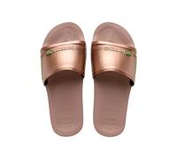 Havaianas Unisex Slide Sandal, Crocus Rose Golden Blush, 1 UK Men/ 2 UK Women