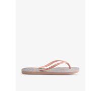 Havaianas Womens Ballet Rose Slim Zebra-print Rubber Flip-flops 5