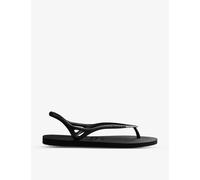 Havaianas Womens Black Sunny Ii Slingback Rubber Sandals 5