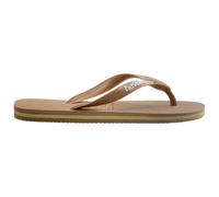 Havaianas - Women's Brasil Logo - Sandals size 3/4, sand/brown