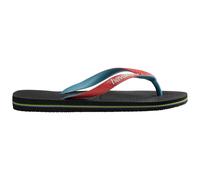 Havaianas Womens Brasil Mix Black Red Ruby 41 4 Flip Flops Summer Pool Beach