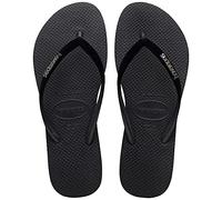 Havaianas Women's Flip-Flop, Black Dark Grey Metallic, 3/4 UK
