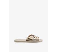 Havaianas Womens Havaianas Aqua Cross-Strap Rubber Flip Flops Beige 8