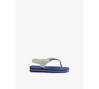 Havaianas Womens Havaianas Baby Brasil Logo II Rubber Flip-Flops Marine Blue 8-8.5 Kids