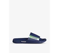 Havaianas Womens Havaianas Basil Flag-Print Rubber Sliders Navy Blue 6/7