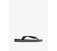 Havaianas Womens Havaianas Brasil-Flag and Logo Rubber Flip-Flops Brasil Logo Black 8