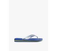 Havaianas Womens Havaianas Brasil-Flag and Logo Rubber Flip-Flops Brasil Logo Marine B 9/10