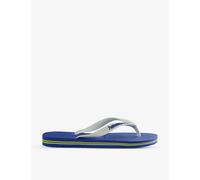 Havaianas Womens Havaianas Brasil Logo-Embossed Rubber Flip-Flops Marine Blue 1/2